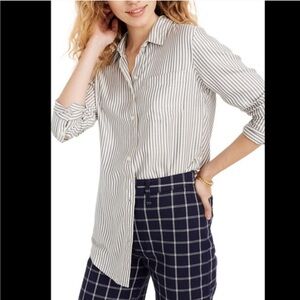 MADEWELL Classic Ex-boyfriend Stripe Shirt In Blue Moon